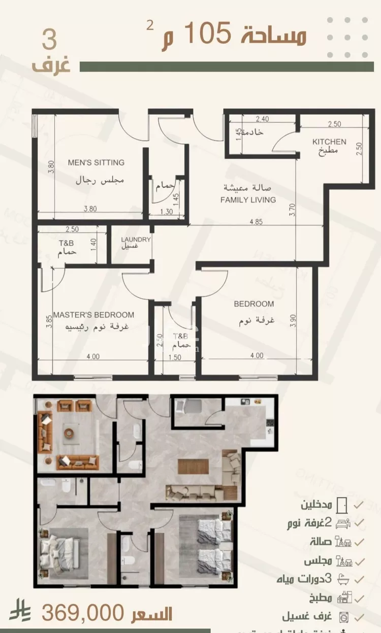 شقة للبيع في شارع ثلوث بني شهر, حي النزهة, مدينة جدة, منطقة مكة المكرمة