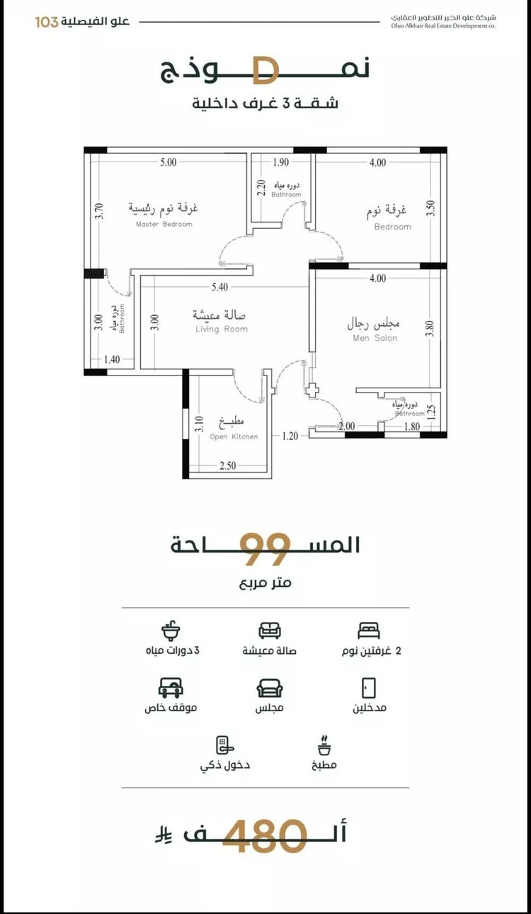شقة للبيع في شارع عمر الخيام, حي الفيصلية, مدينة جدة, منطقة مكة المكرمة صورة 2