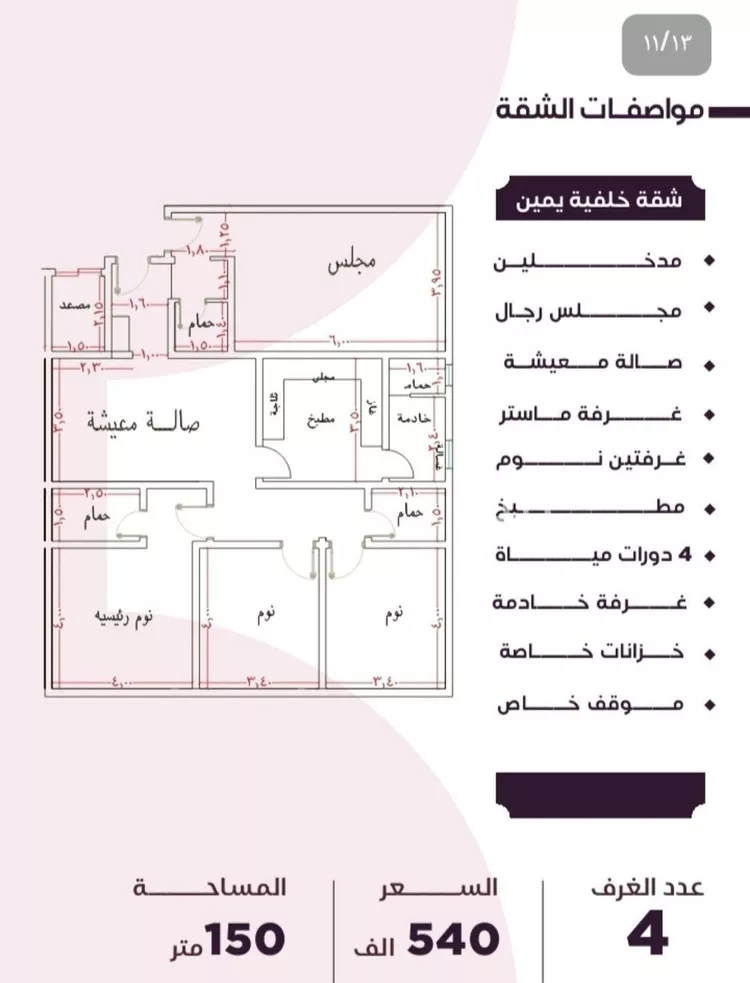 Apartment for Sale in Jeddah An Nuzhah