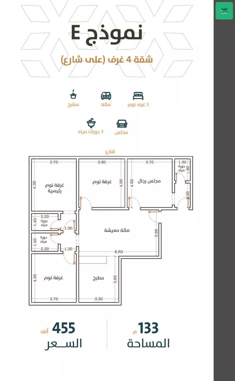 شقة للبيع في شارع محمد علوي, حي الربوة, مدينة جدة, منطقة مكة المكرمة صورة 4