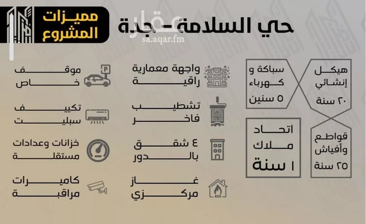 شقة للبيع في شارع سلمه بن هشام, حي السلامة, مدينة جدة, منطقة مكة المكرمة صورة 4