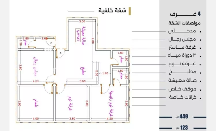 شقة للبيع في شارع الحوايه, حي النزهة, مدينة جدة, منطقة مكة المكرمة صورة 3