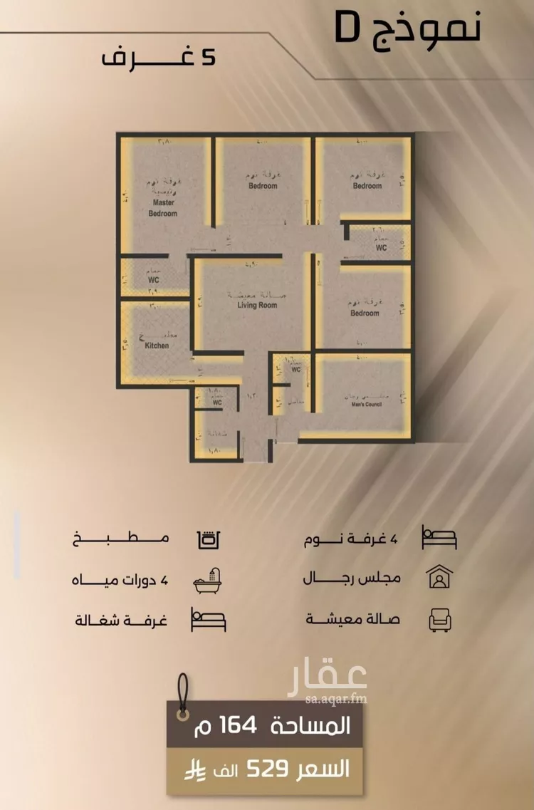 شقة للبيع في شارع زيد بن قيس, حي الفيصلية, مدينة جدة, منطقة مكة المكرمة صورة 3