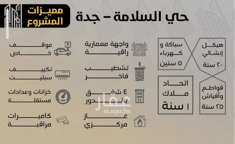 شقة للبيع في شارع سلمه بن هشام, حي السلامة, مدينة جدة, منطقة مكة المكرمة صورة 2