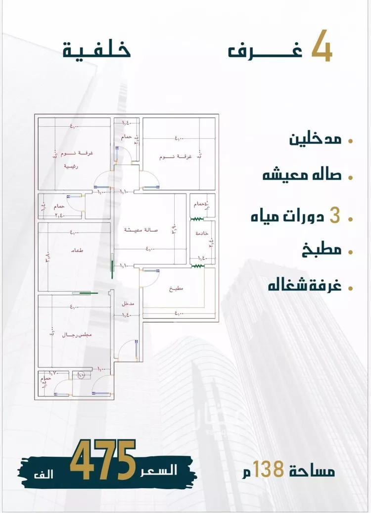 شقة للبيع في شارع الامير عبدالمجيد, حي الصواري, مدينة جدة, منطقة مكة المكرمة