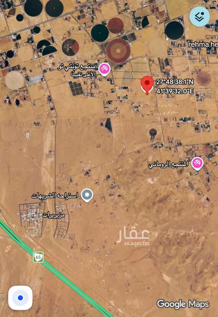 أرض للبيع في شارع عثمر القديم 602, حي منيفة القاعد, مدينة منيفة القاعد, منطقة حائل صورة 2
