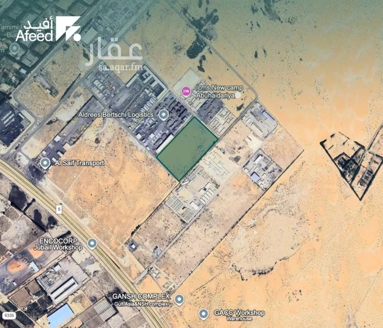 أرض للبيع في شارع رقم1, حي مزارع جنوب ام العروق, مدينة الجبيل, المنطقة الشرقية