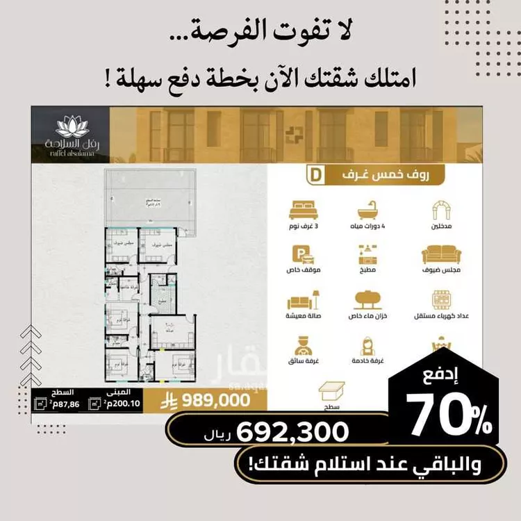 شقة للبيع في شارع مناره الملتزم, حي السلامة, مدينة جدة, منطقة مكة المكرمة صورة 5