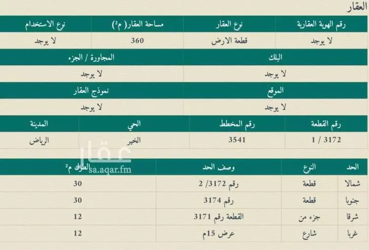 أرض للبيع في حي الخير, مدينة الرياض, منطقة الرياض صورة 4