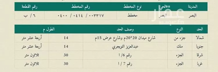 أرض للبيع في شارع أبي بكر المخزومي, حي ضراس, مدينة البصر, منطقة القصيم