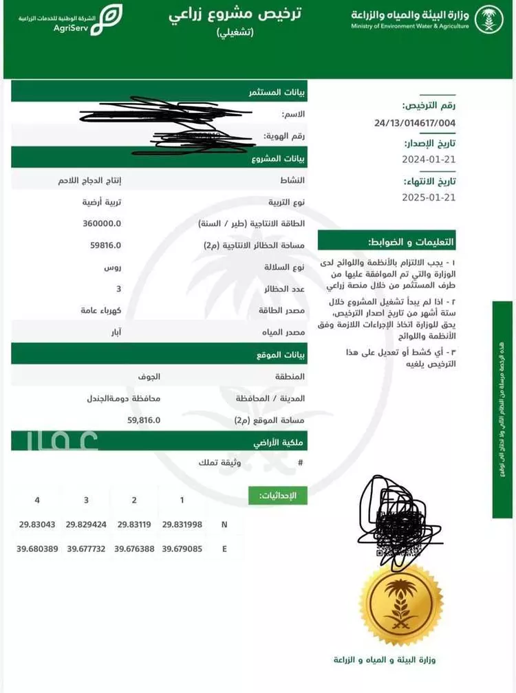 مزرعة للبيع في شارع الرديفه 130 ، الرديفة ، دومة الجندل