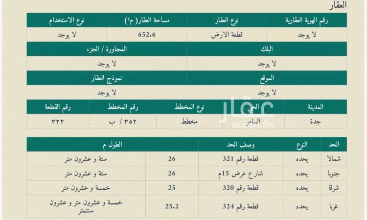 أرض للبيع في شارع ابو بكر الشاشي, حي السامر, مدينة جدة, منطقة مكة المكرمة صورة 3
