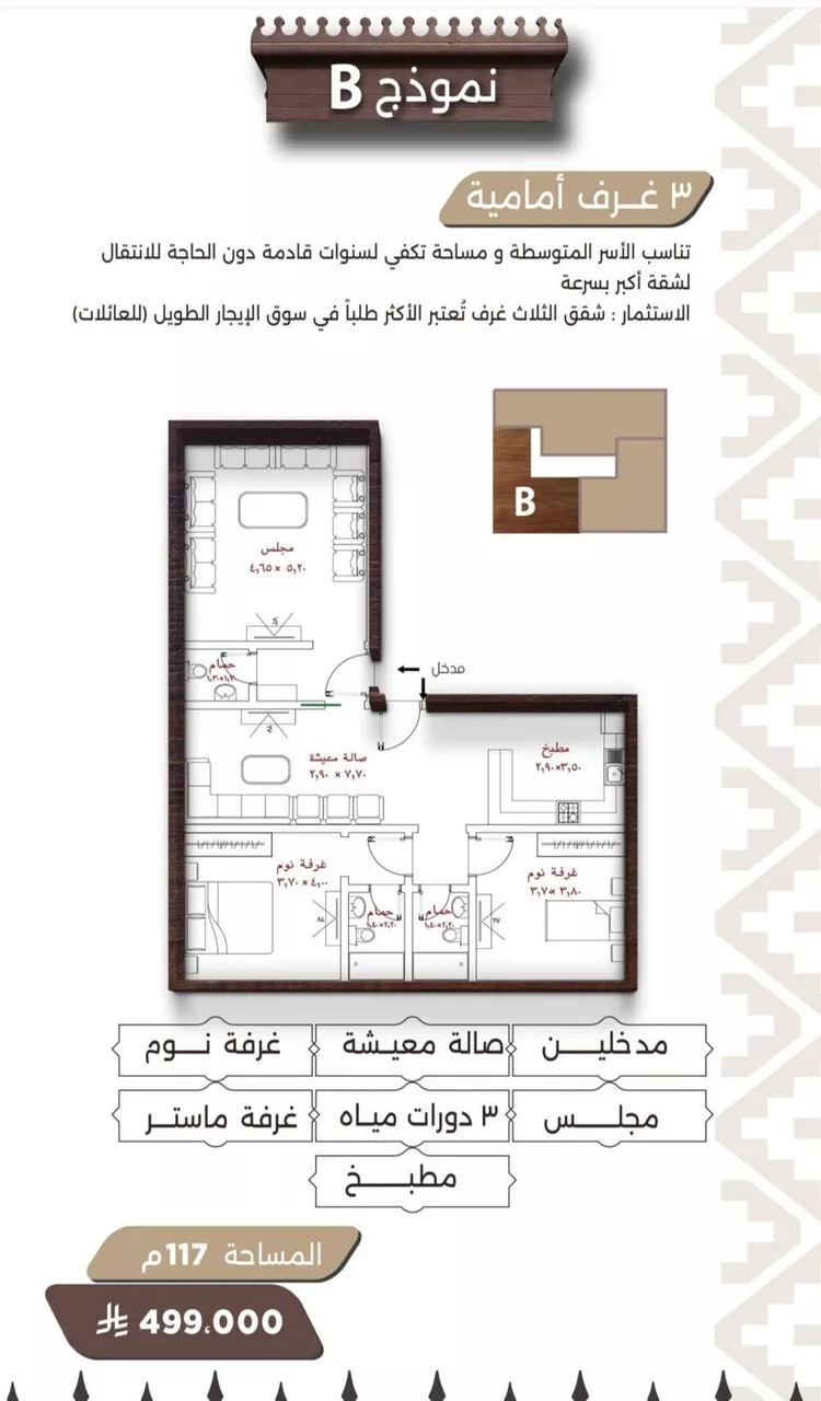 شقة للبيع في شارع اسيد بن الاخنس, حي النعيم, مدينة جدة, منطقة مكة المكرمة صورة 2
