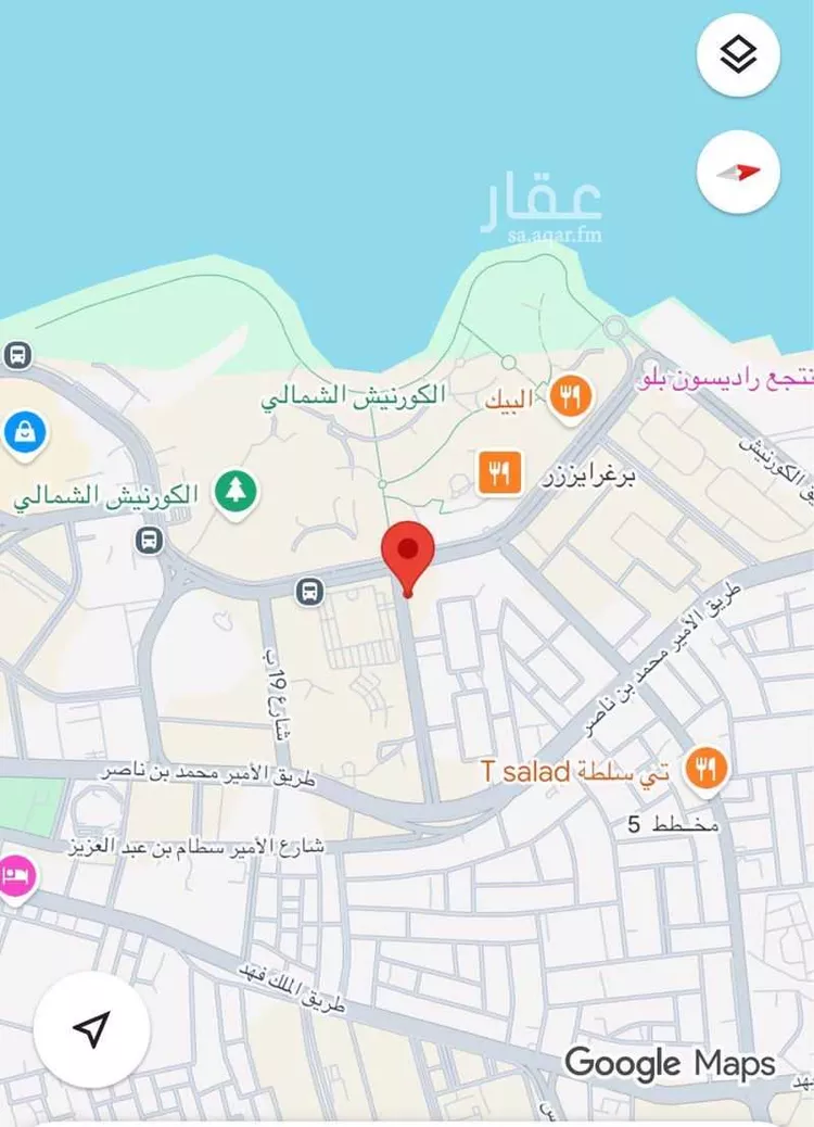 أرض للبيع في شارع 17545031, حي الشاطئ, مدينة جازان, منطقة جازان صورة 3