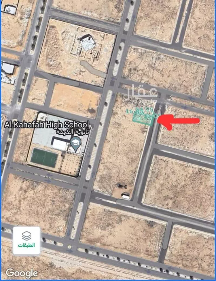 أرض للبيع في شارع الامير فيصل بن فهد بن مقرن, حي الكهفة, مدينة الكهفه, منطقة حائل صورة 2