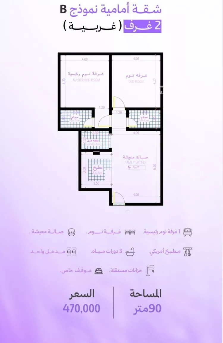 شقة للبيع في شارع رافع الاشجعي , حي أبحر الجنوبية, مدينة جدة, منطقة مكة المكرمة صورة 3