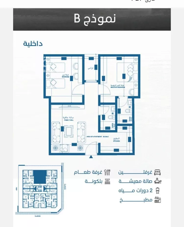 شقة للبيع في شارع الملك الصالح ايوب ابن الكامل, حي الرويس, مدينة جدة, منطقة مكة المكرمة صورة 2