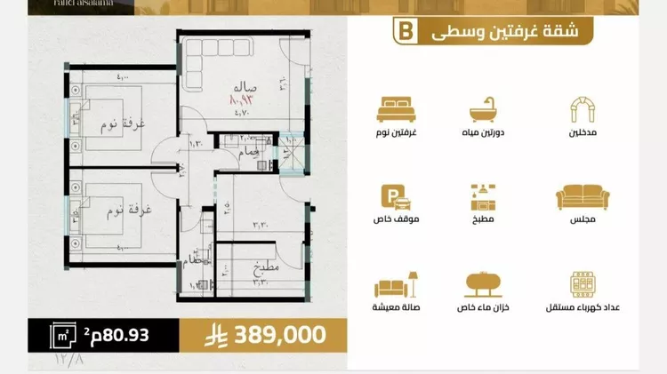 شقة للبيع في شارع مناره الملتزم, حي السلامة, مدينة جدة, منطقة مكة المكرمة صورة 2
