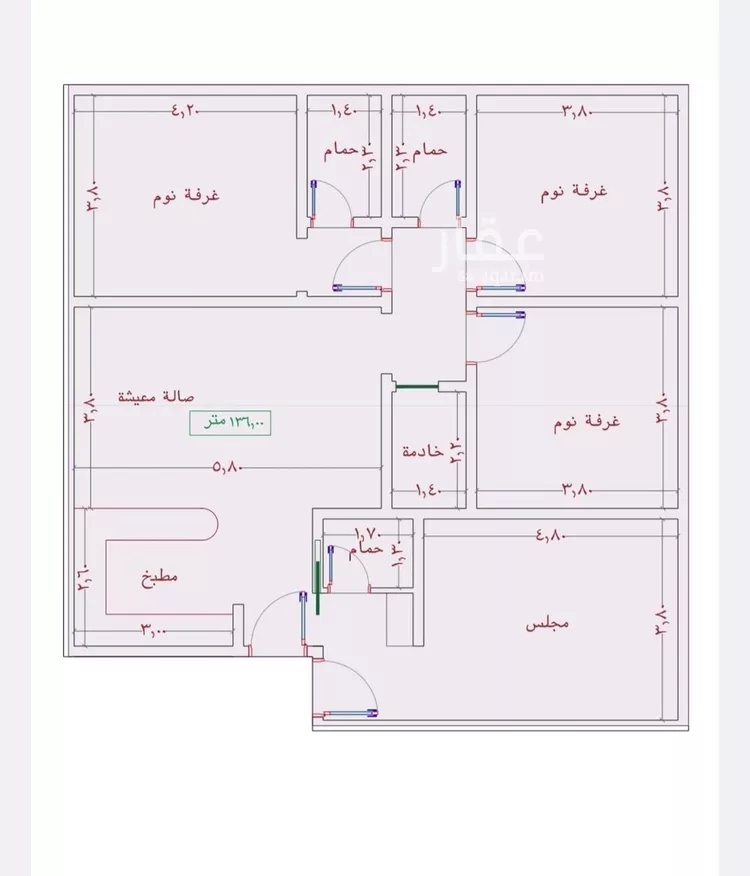 شقة للبيع في شارع السامر, حي الواحة, مدينة جدة, منطقة مكة المكرمة صورة 3