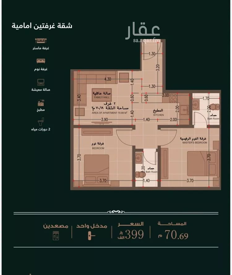 شقة للبيع في شارع ابو كبشة الأنصاري , حي النعيم, مدينة جدة, منطقة مكة المكرمة 6