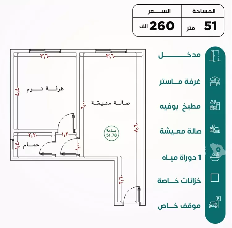 شقة للبيع في شارع عمر ابو زرعه فرعي, حي النزهة, مدينة جدة, منطقة مكة المكرمة 3