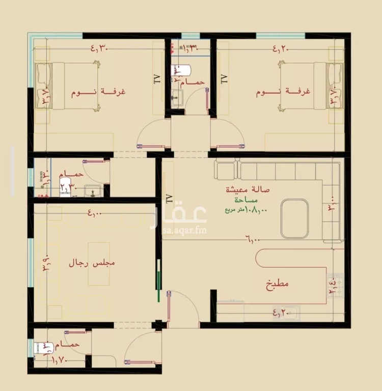 شقة للبيع في شارع ظيبان بن عماره, حي النزهة, مدينة جدة, منطقة مكة المكرمة صورة 5