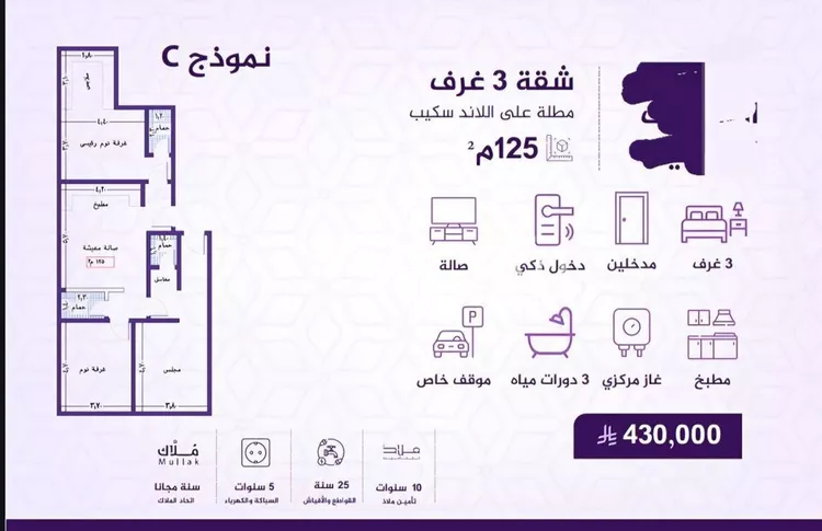 شقة للبيع في شارع احمد بن عيسى الرومي, حي الفيحاء, مدينة جدة, منطقة مكة المكرمة صورة 5