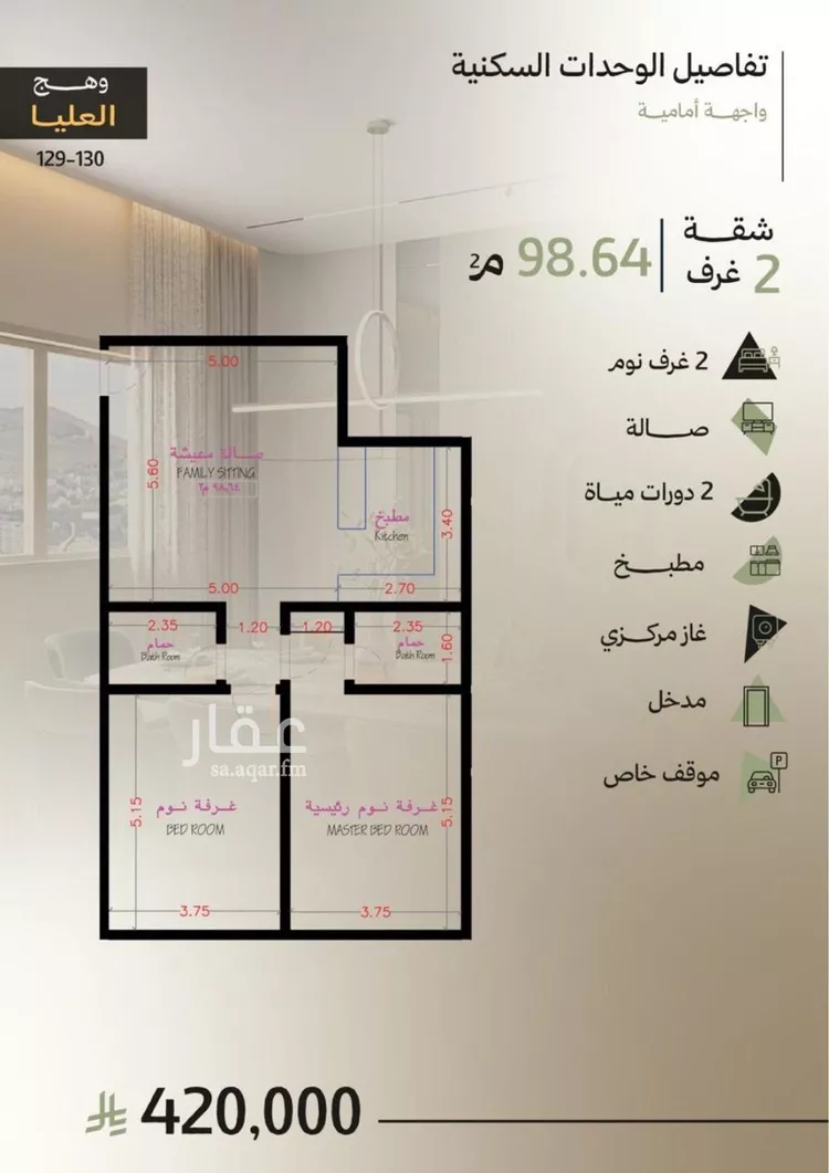 شقة للبيع في شارع 564, حي أبحر الجنوبية, مدينة جدة, منطقة مكة المكرمة
