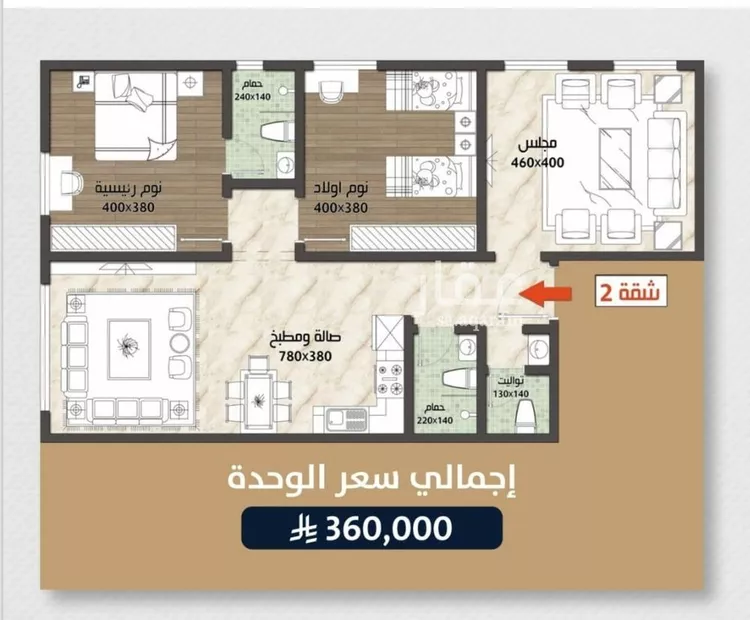 شقة للبيع في شارع الامير عبدالمجيد, حي الصواري, مدينة جدة, منطقة مكة المكرمة صورة 2