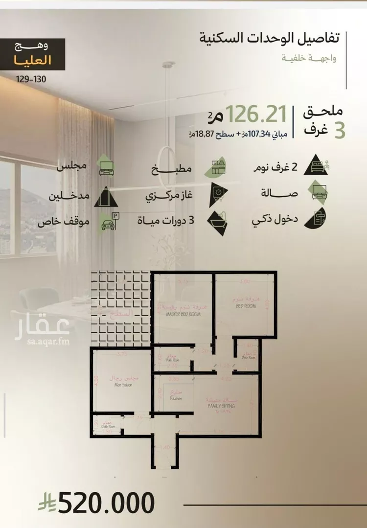 شقة للبيع في شارع أبي العباس القيسي, حي أبحر الجنوبية, مدينة جدة, منطقة مكة المكرمة صورة 3