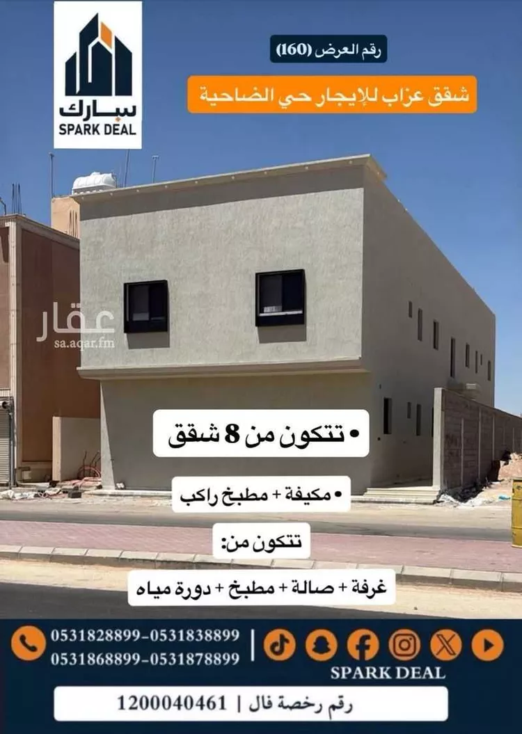 عمارة للإيجار في شارع عبدالرحمن ابن حويطب, حي ضاحية الملك فهد, مدينة عرعر, منطقة الحدود الشماليه