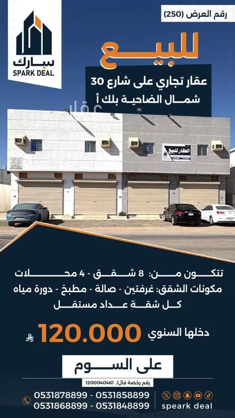 عمارة للبيع في شارع  عبدالرحمن ابن فيصل ابن تركي, حي النخيل الجنوبي, مدينة عرعر, منطقة الحدود الشماليه