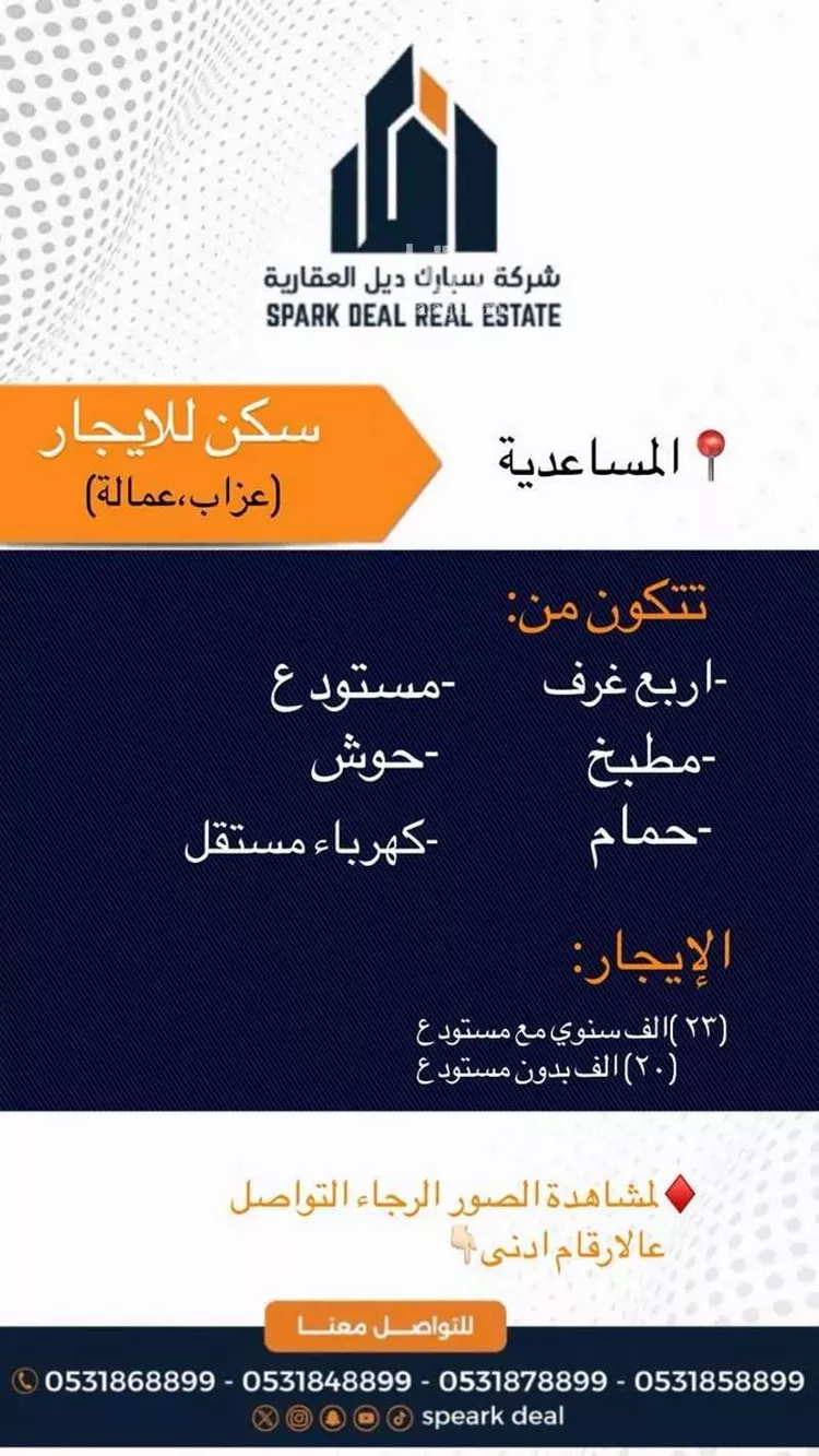 عمارة للإيجار في شارع الامير عبدالمجيد ابن عبدالعزيز, حي الريان, مدينة عرعر, منطقة الحدود الشماليه صورة 2