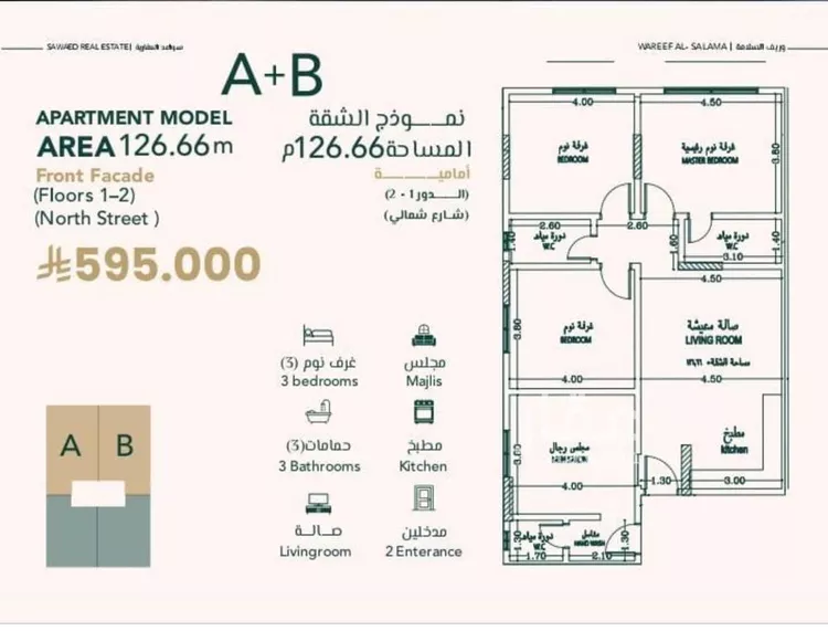 شقة للبيع في شارع علي افندي جميل, حي السلامة, مدينة جدة, منطقة مكة المكرمة صورة 2