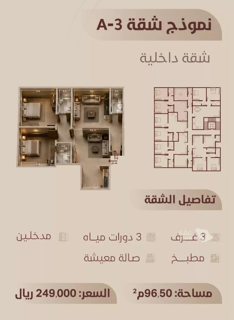 شقة للبيع في شارع ابي بكر الواسطي, حي الريان, مدينة جدة, منطقة مكة المكرمة 2