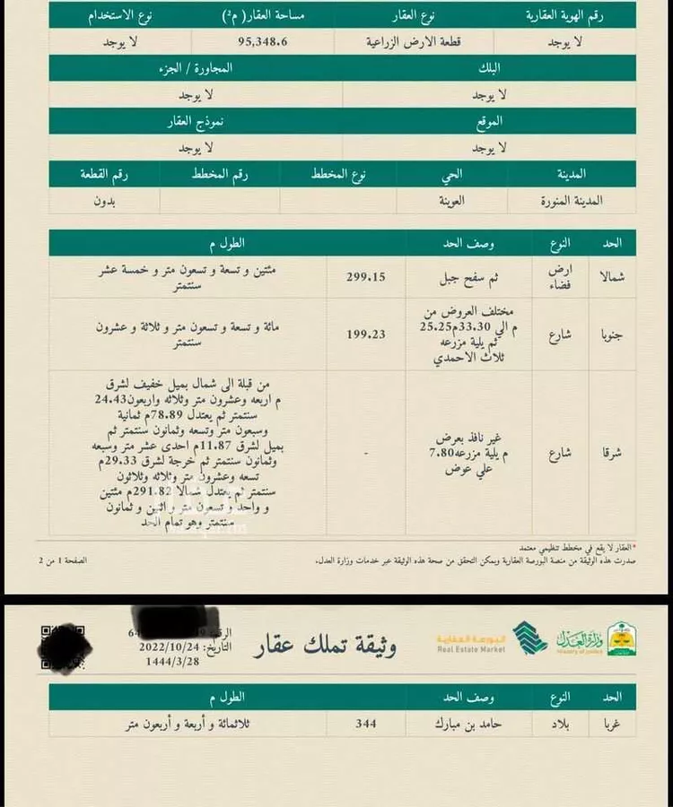 أرض للبيع في حي أبو سدر, مدينة المدينه المنوره, منطقة المدينة المنورة صورة 2
