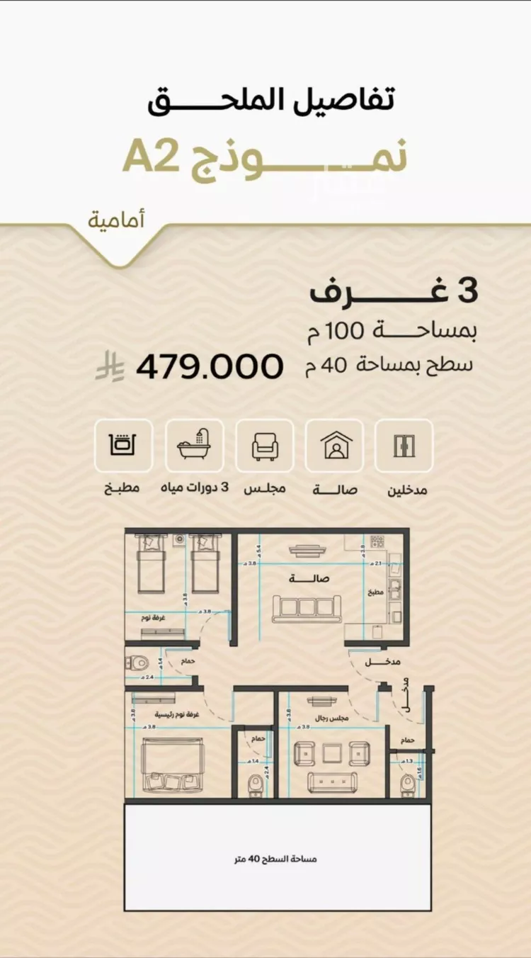 شقة للبيع في شارع الأنهار, حي مشرفة, مدينة جدة, منطقة مكة المكرمة