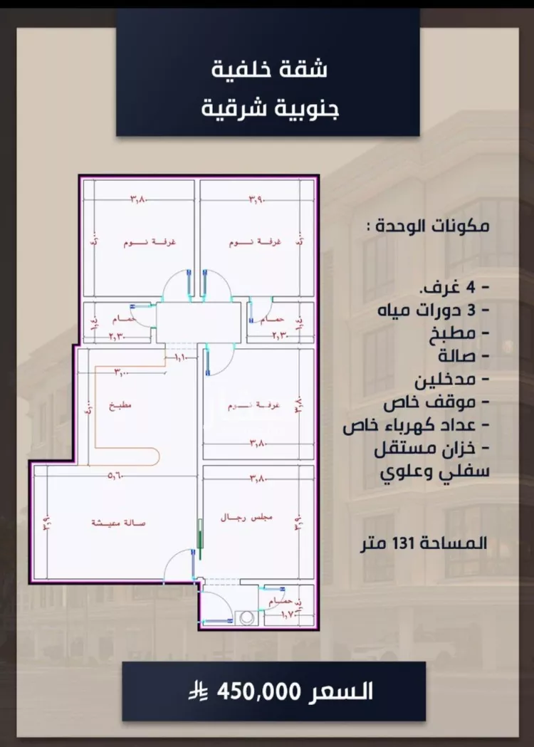 شقة للبيع في شارع الامير عبدالمجيد, حي الصواري, مدينة جدة, منطقة مكة المكرمة