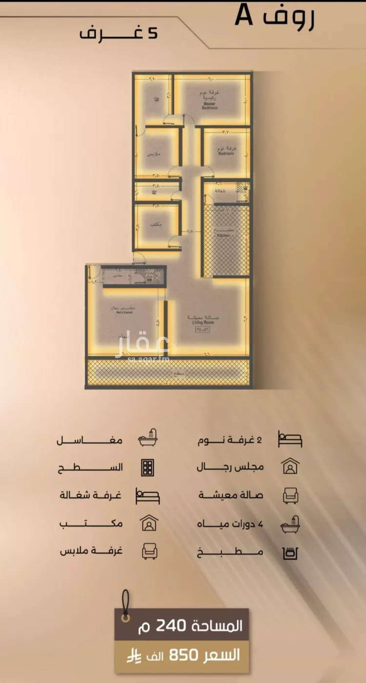 شقة للبيع في شارع زيد بن قيس, حي الفيصلية, مدينة جدة, منطقة مكة المكرمة صورة 2