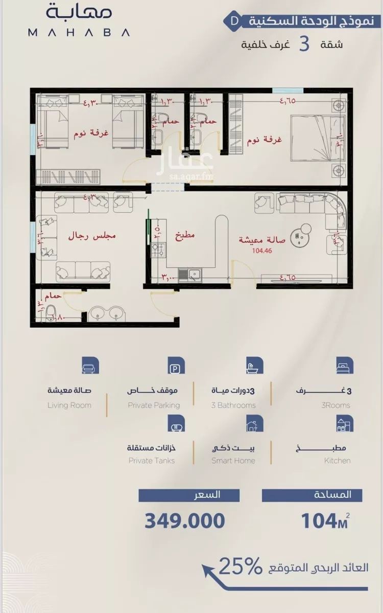 شقة للبيع في شارع برهان الدين الداراني, حي الياقوت, مدينة جدة, منطقة مكة المكرمة صورة 2