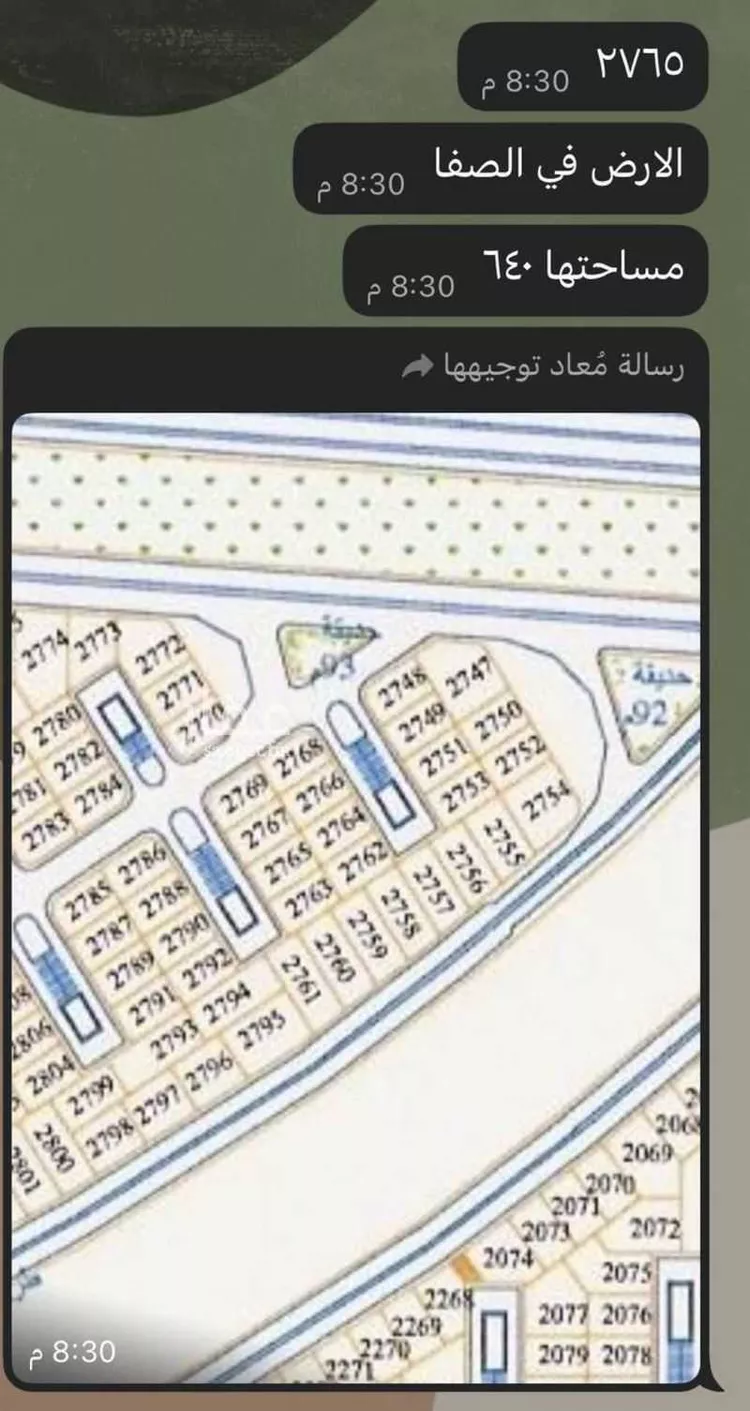 أرض للبيع في شارع الصفوة 17 ، حي منطقة الزراعية ، تبوك ، منطقة تبوك صورة 2