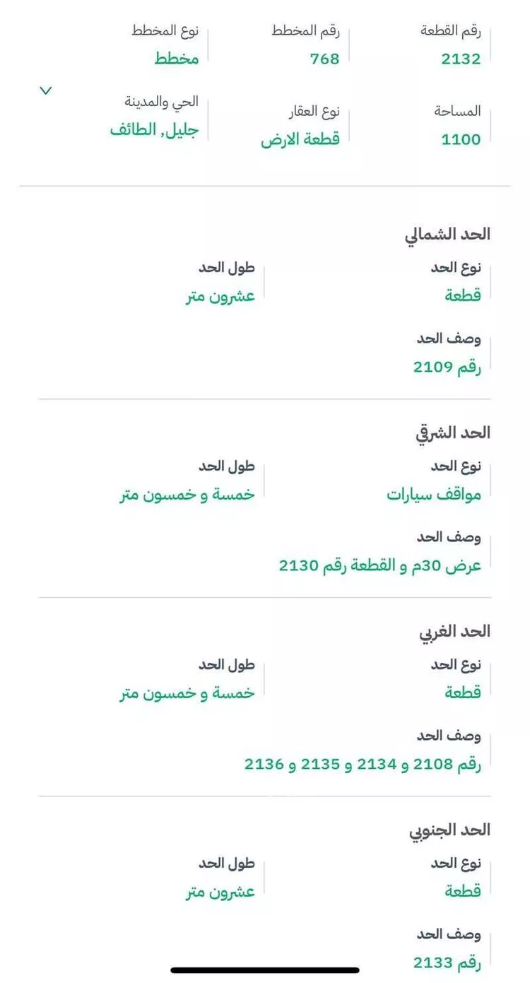 أرض للبيع في شارع ابي القاسم الزهري ، ضاحية الاسكان ، الطائف ، الطائف