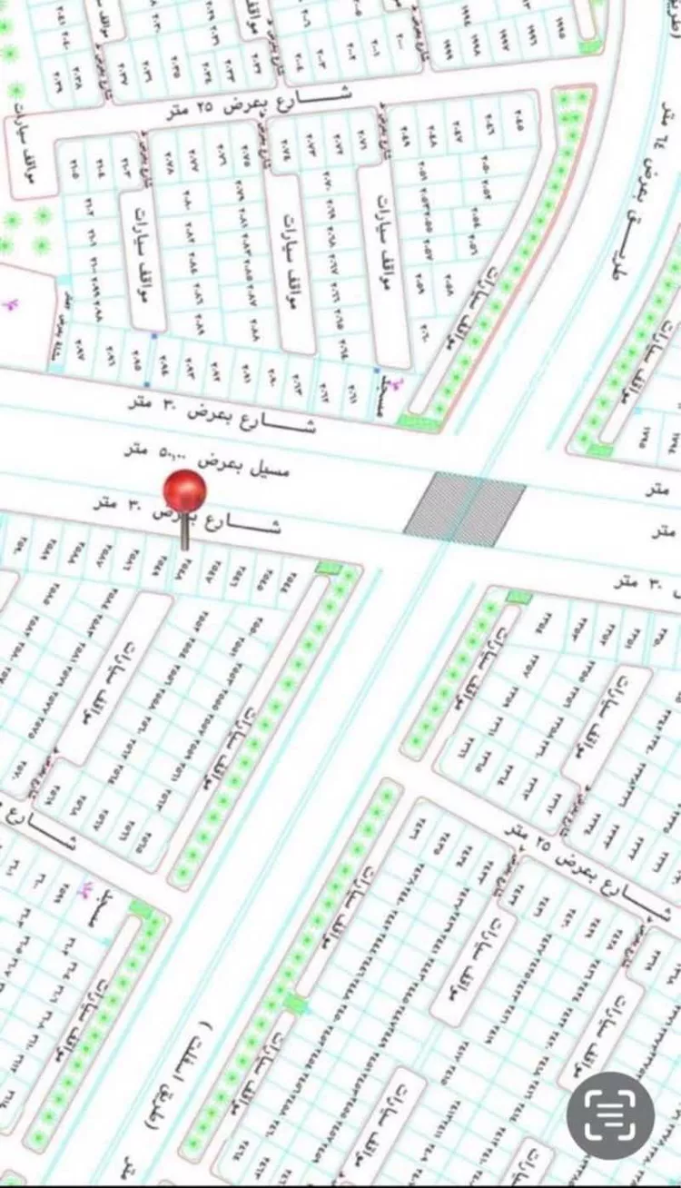 أرض للبيع في شارع ابي الفوارس الكلبي ، ضاحية الاسكان ، الطائف ، الطائف