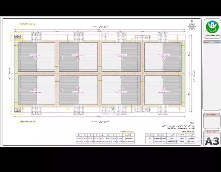 أرض للإيجار في شارع الحردة, حي المشاعل, مدينة الرياض, منطقة الرياض صورة 3