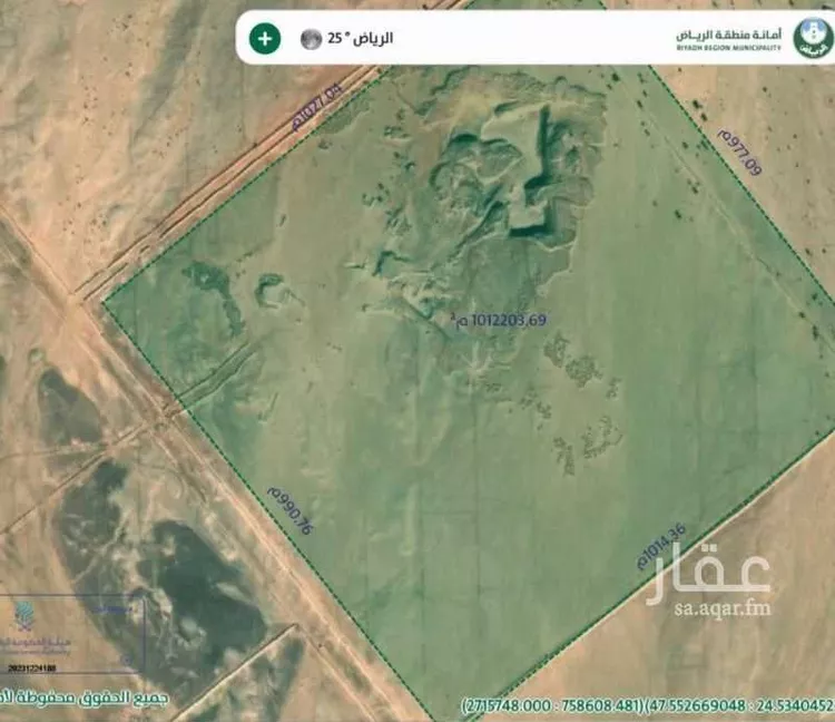 أرض للبيع في حي منطقة مفتوحة تابعة لبلدية السلي, مدينة مزرعة البكر ودواجن الأخوين, منطقة الرياض