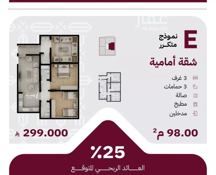 شقة للبيع في شارع عثمان ابن عوف, حي الريان, مدينة جدة, منطقة مكة المكرمة صورة 2