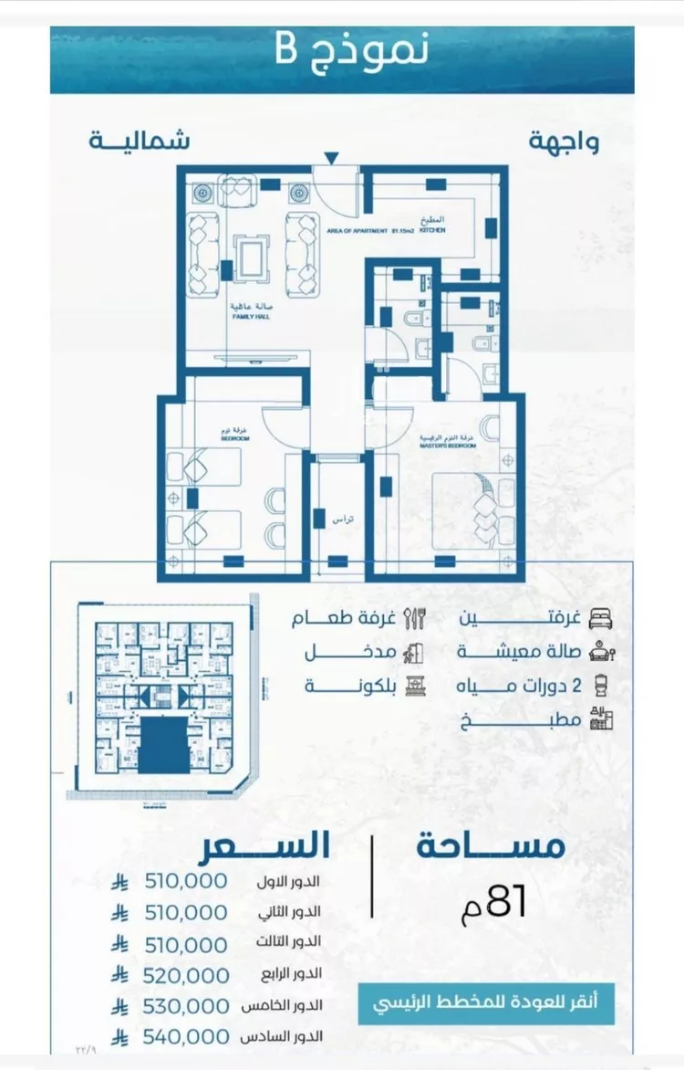 شقة للبيع في شارع الوطن الاكبر, حي الرويس, مدينة جدة, منطقة مكة المكرمة