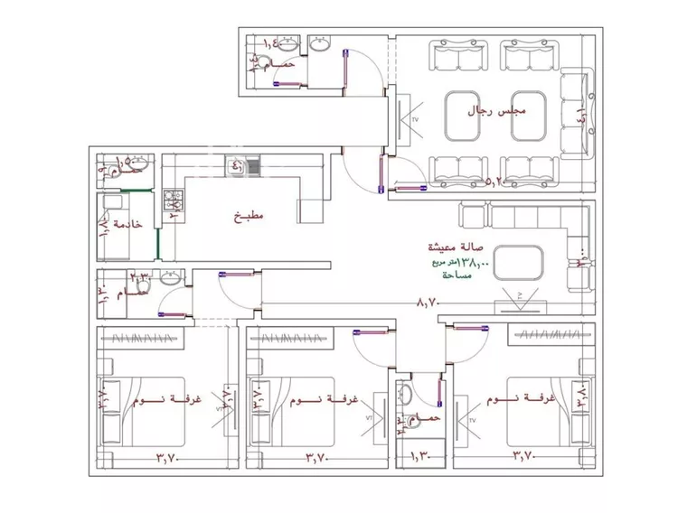 شقة للبيع في حي الربوة, مدينة جدة, منطقة مكة المكرمة