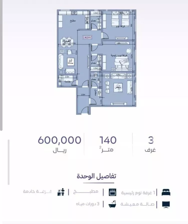 شقة للبيع في شارع خضر افندي, حي الزهراء, مدينة جدة, منطقة مكة المكرمة صورة 2