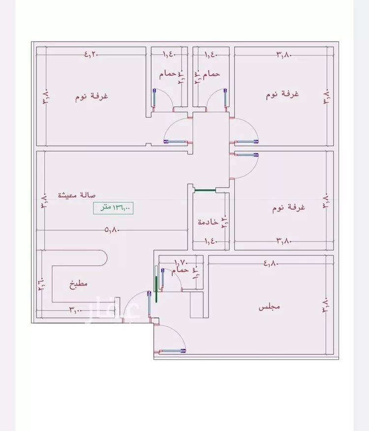 شقة للبيع في شارع السامر, حي الواحة, مدينة جدة, منطقة مكة المكرمة صورة 3
